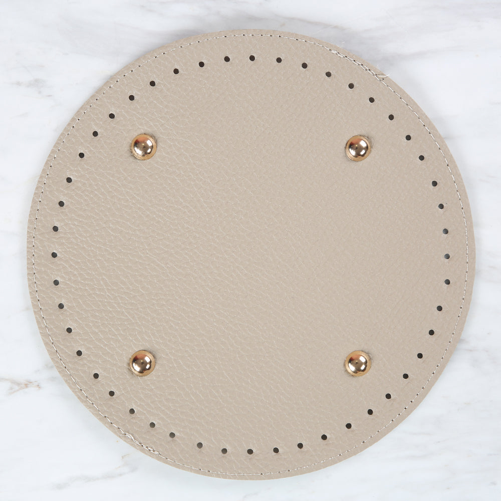 Knitme Çanta Tabanı Yuvarlak 22 cm Bej BA-0064